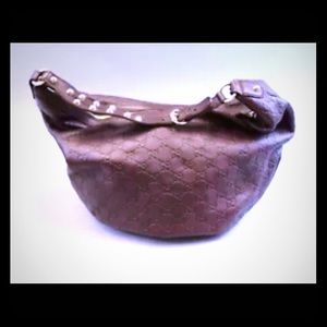 Gucci guccissima hobo handbag.
